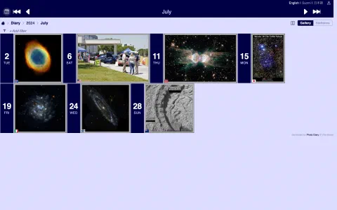 A month, its photos grouped by the day they were taken.